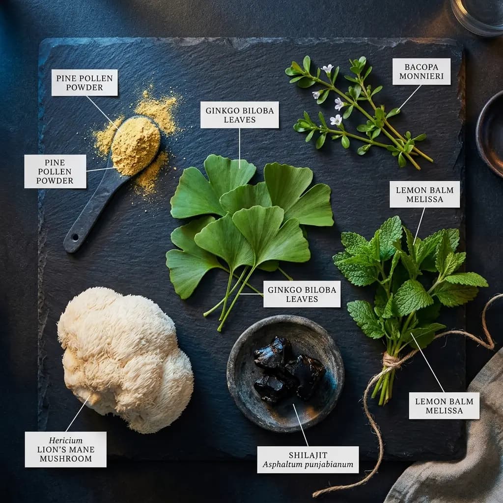 Meilleurs Nootropiques Cerveaux 2026 : Ginkgo, Bacopa, Shilajit — Comparaison Clinique